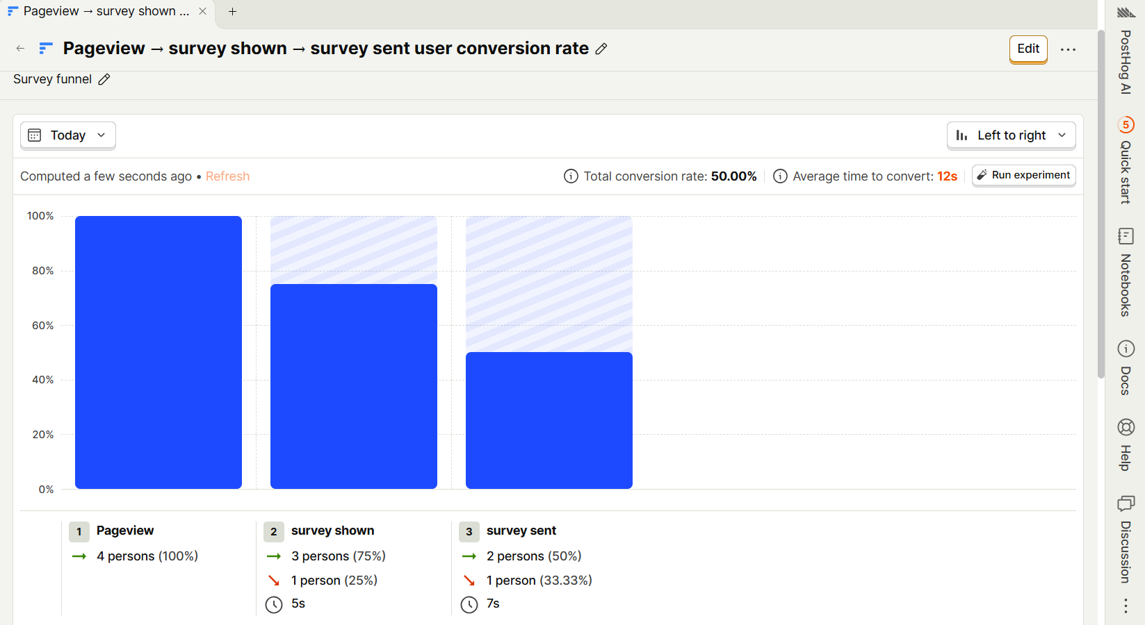 Exemple de evenimente în Product Analytics